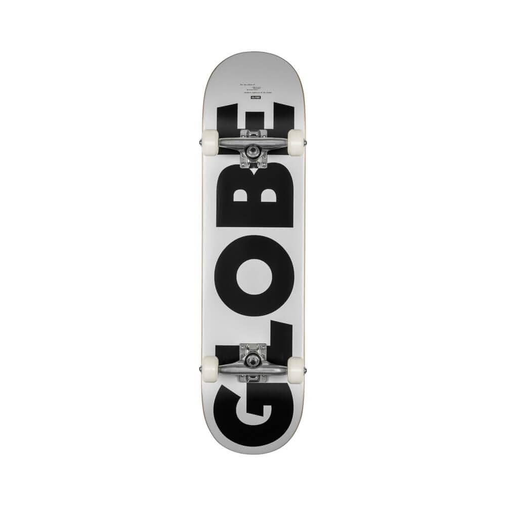 Globe Skateboard Complete G0 Fubar 8.0" x 31.63" White Black 14" WB - 50-50 Skate Shop