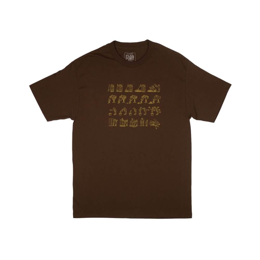 Passport W.C.W.B.F Tee Dark Choc - 50-50 Skate Shop