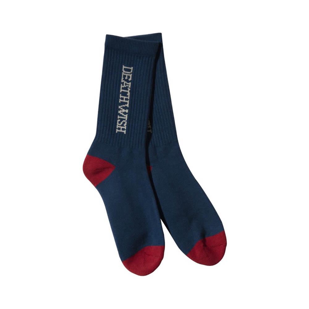 Psockadelic x Deathwish Antidote Socks Navy Red - 50-50 Skate Shop