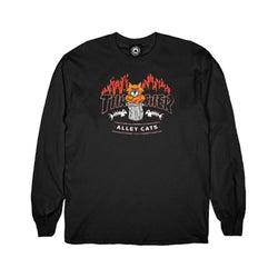 Thrasher Skate Alley Cats Long Sleeve Tee Black - 50-50 Skate Shop