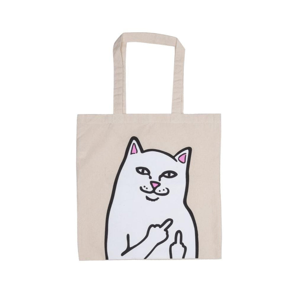 Ripndip Lord Nermal Tote Bag Natural Canvas - 50-50 Skate Shop
