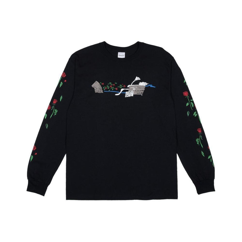 Ripndip Max Nermal Long Sleeve Tee Black - 50-50 Skate Shop