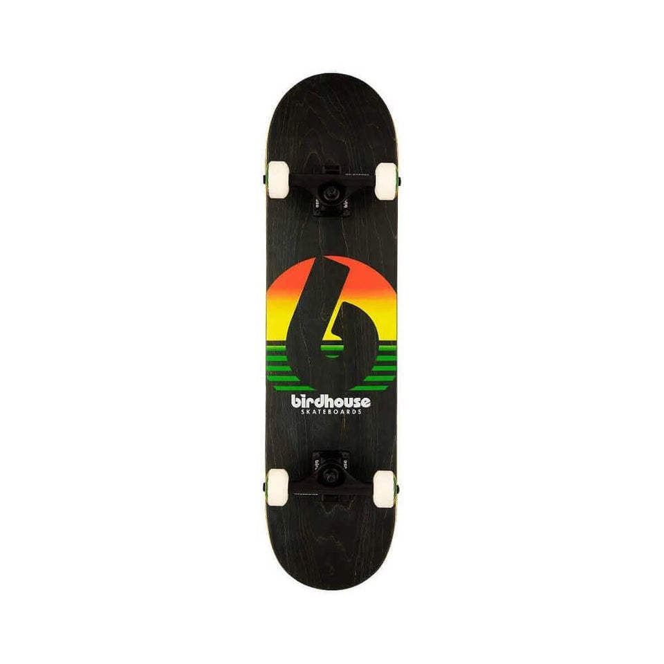 Birdhouse Skateboard Complete Level 3 Sunset Rasta 7.75" x 31" Black 14" WB - 50-50 Skate Shop