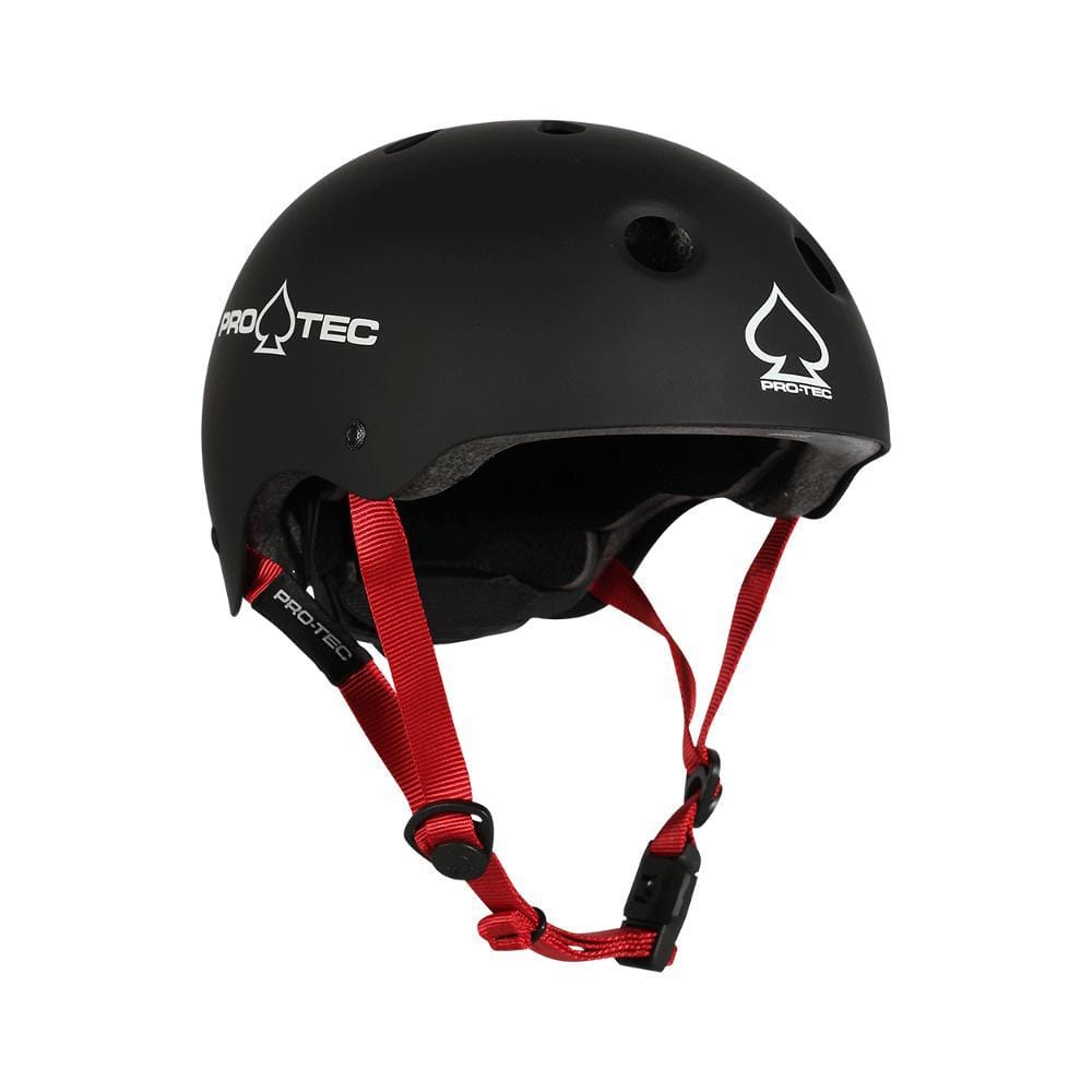 Pro Tec Classic Adjustable FIT Certified Skate Bike Junior Helmet Matte Black - 50-50 Skate Shop