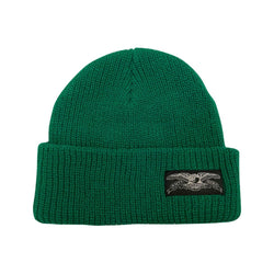 Anti Hero Skate Beanie Stock Eagle Label Green - 50-50 Skate Shop