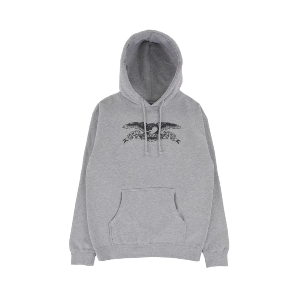 Anti Hero Skate Sweater Hoodie Basic Eagle Heather Grey - 50-50 Skate Shop