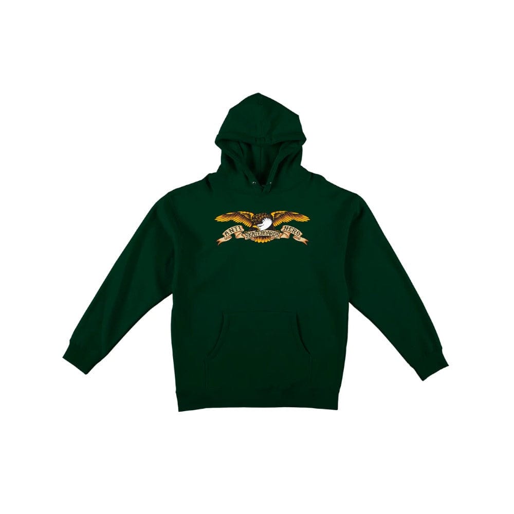 Anti Hero Skate Sweater Hoodie Eagle Dark Green - 50-50 Skate Shop