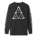 Huf Boner Triple Triangle  Long Sleeve Tee Black - 50-50 Skate Shop