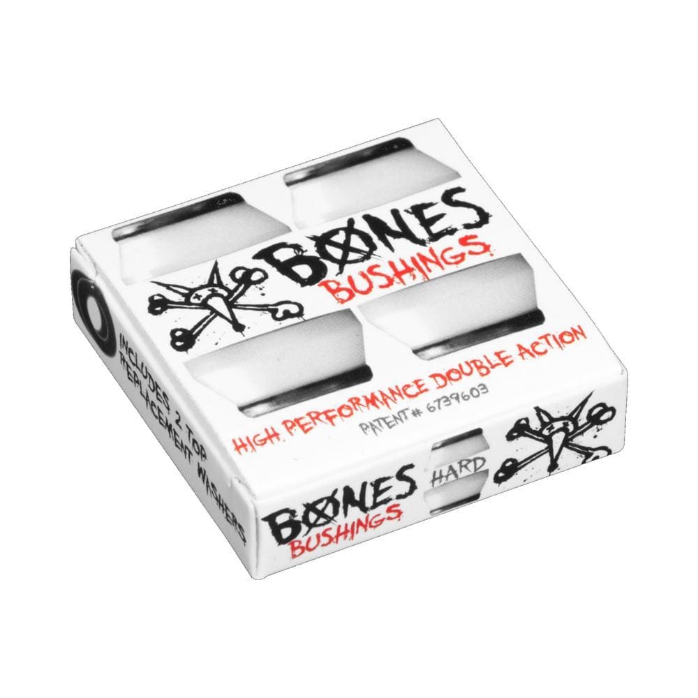 Bones Hardcore Bushings Hard 96A White Set of 4 - 50-50 Skate Shop