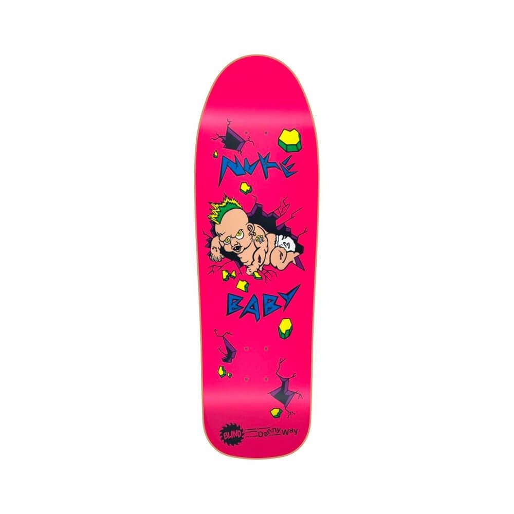 Blind Skateboard Deck Danny Way Nuke Baby 9.7" x 31.7" Pink 14.75" WB - 50-50 Skate Shop