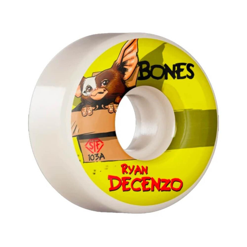 Bones Skateboard Wheels STF Decenzo Gizmo V2 Locks 53mm 103A - Set of 4 - 50-50 Skate Shop