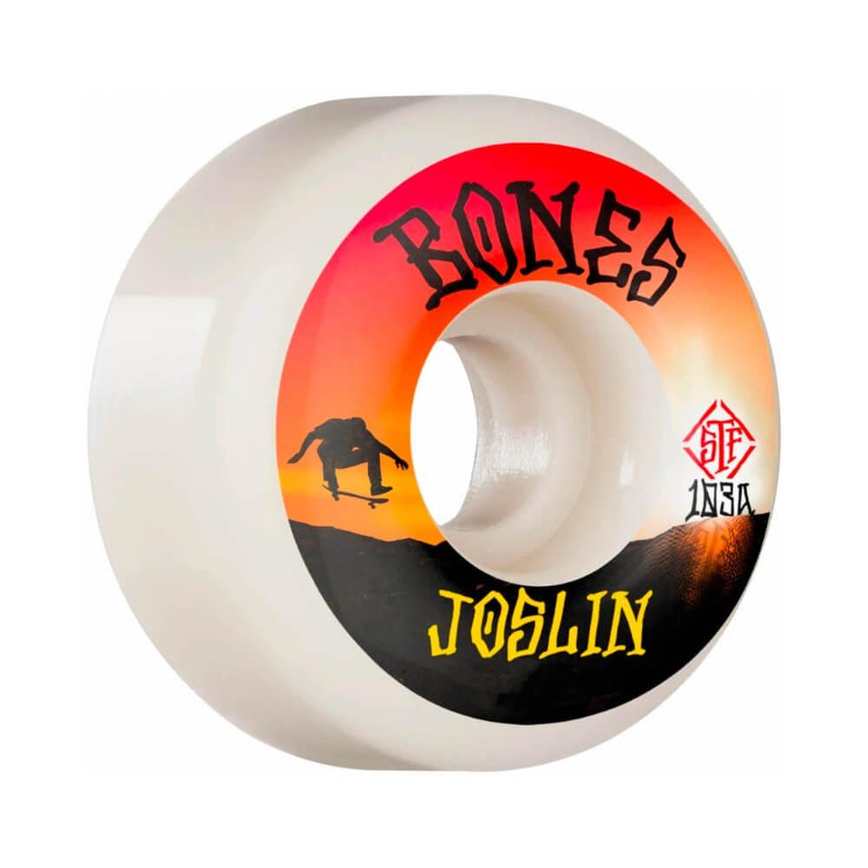 Bones Skateboard Wheels STF Joslin Sunset V1 Standard 54mm 103A - Set of 4 - 50-50 Skate Shop