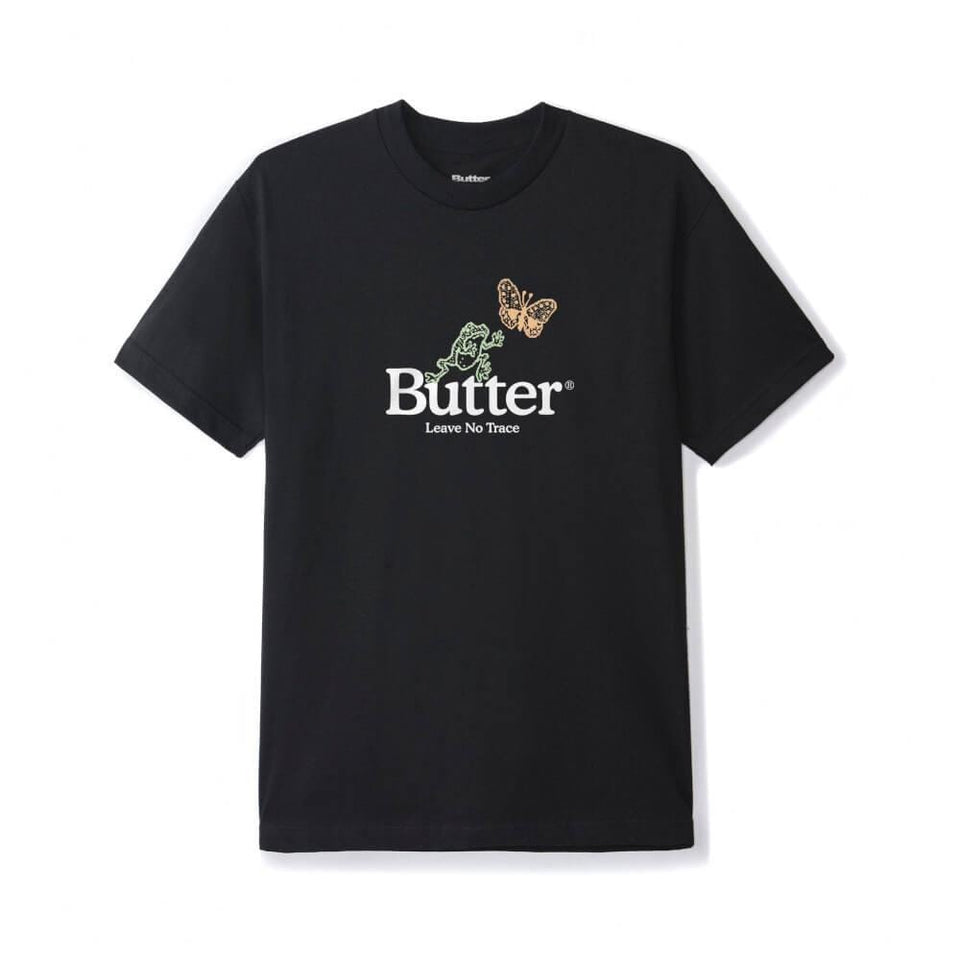 Butter Goods Leave No Trace Tee Black - 50-50 Skate Shop