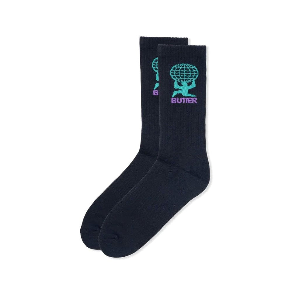 Butter Goods Terrain Socks Black OSFA - 50-50 Skate Shop