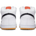 Nike SB Dunk Mid Pro ISO Orange Label White Black White Gum Light Brown - 50-50 Skate Shop