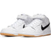 Nike SB Dunk Mid Pro ISO Orange Label White Black White Gum Light Brown - 50-50 Skate Shop