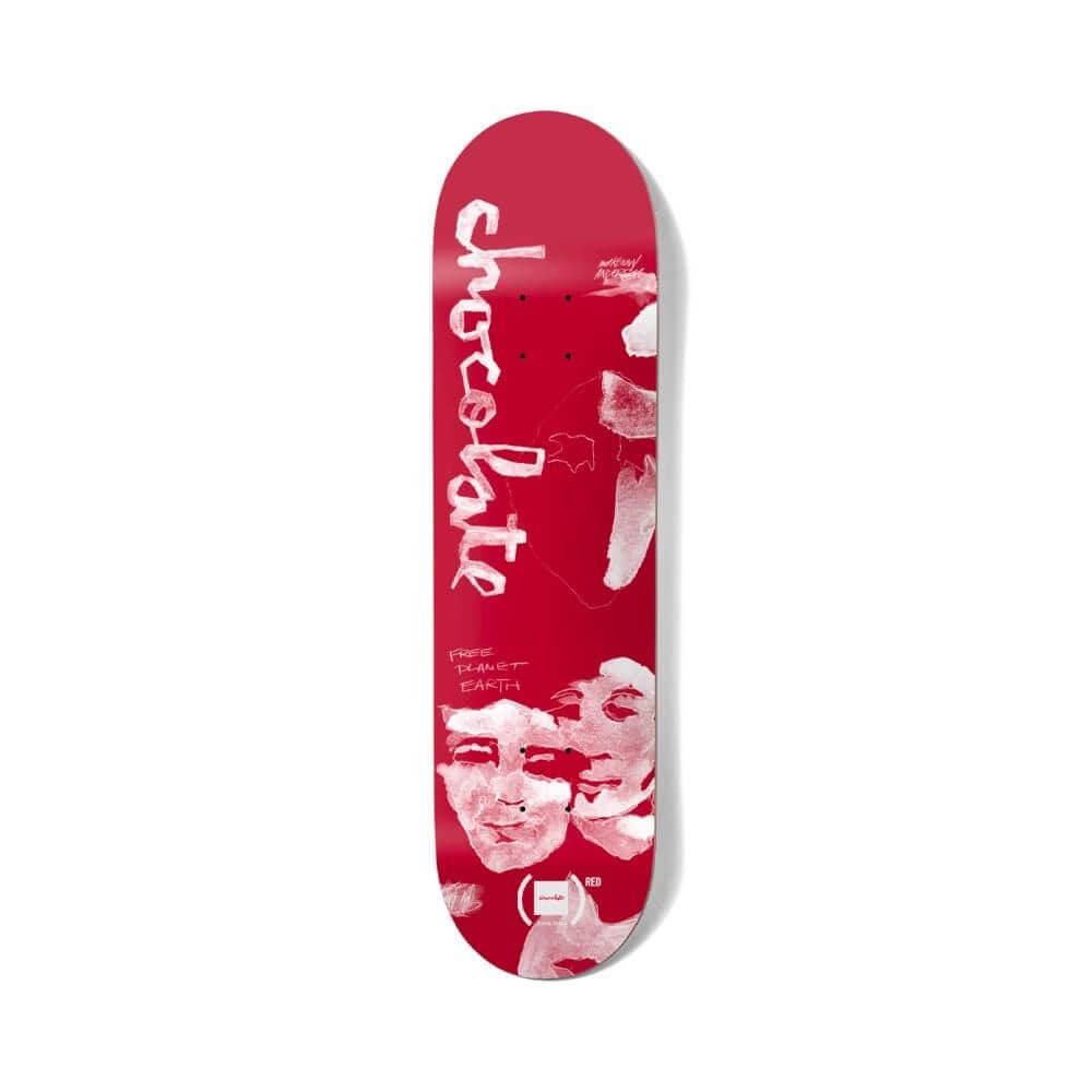 Chocolate Skateboard Deck RED WR41 8.5" x 31.625" Kenny Anderson 14" WB - 50-50 Skate Shop