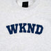 WKND College Crewneck Heather Grey - 50-50 Skate Shop