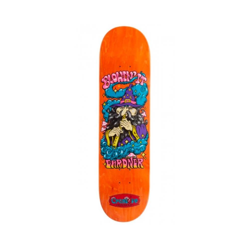 Creature Skateboard Deck Gardner Blowin It 8.25" x 32.04" Orange 14.35" WB - 50-50 Skate Shop