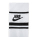 Nike Sportswear Everyday Essential Crew Socks (3 Pairs) White Black - 50-50 Skate Shop