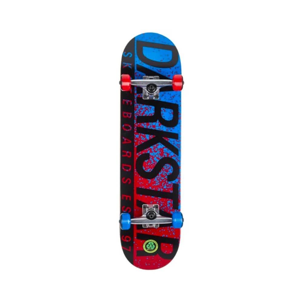 Darkstar Skateboard Complete Wordmark 8.0" x 31.6" Red Blue 14" WB - 50-50 Skate Shop