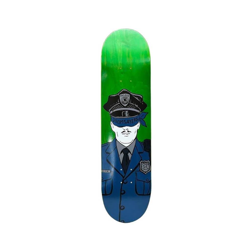Doom Sayers Skateboard Deck Corp Cop 8.25" x 32.5" Green 14.5" WB - 50-50 Skate Shop