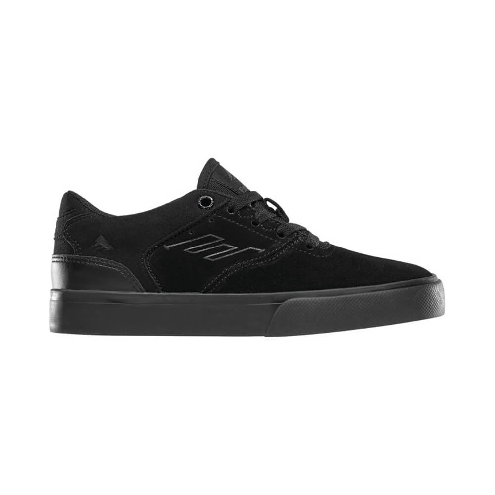 Emerica Kids The Reynolds Low Vulc Suede Black Black Black - 50-50 Skate Shop
