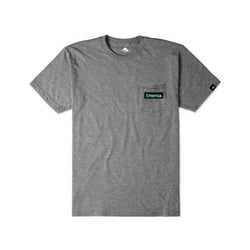 Emerica Skate Pure Triangle Pocket Tee Charcoal Heather - 50-50 Skate Shop