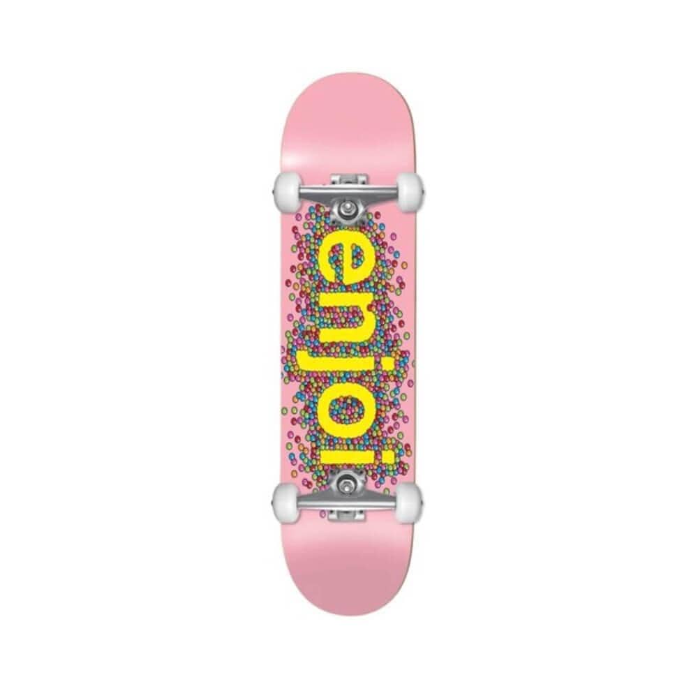 Enjoi Skateboard Complete Candy Coated 8.25" x 32" Pink 14.25" WB - 50-50 Skate Shop