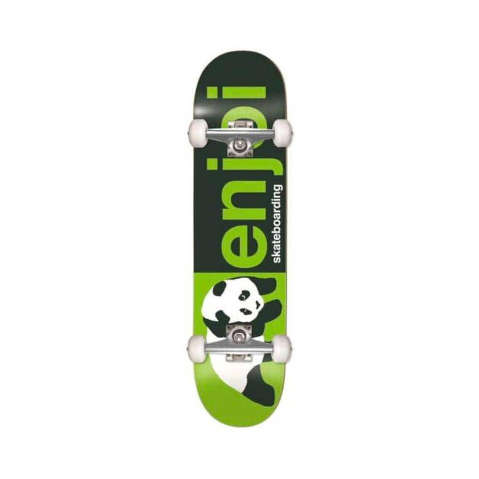Enjoi Skateboard Complete Half and Half 8.0" x 31.5" Green 14" WB - 50-50 Skate Shop
