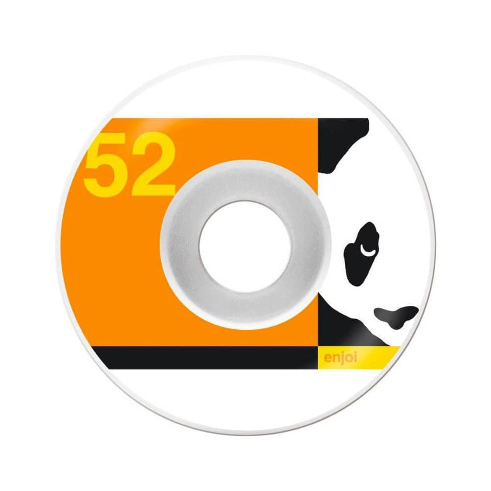 Enjoi Skateboard Wheels Box Panda 52mm 99A Orange - 50-50 Skate Shop