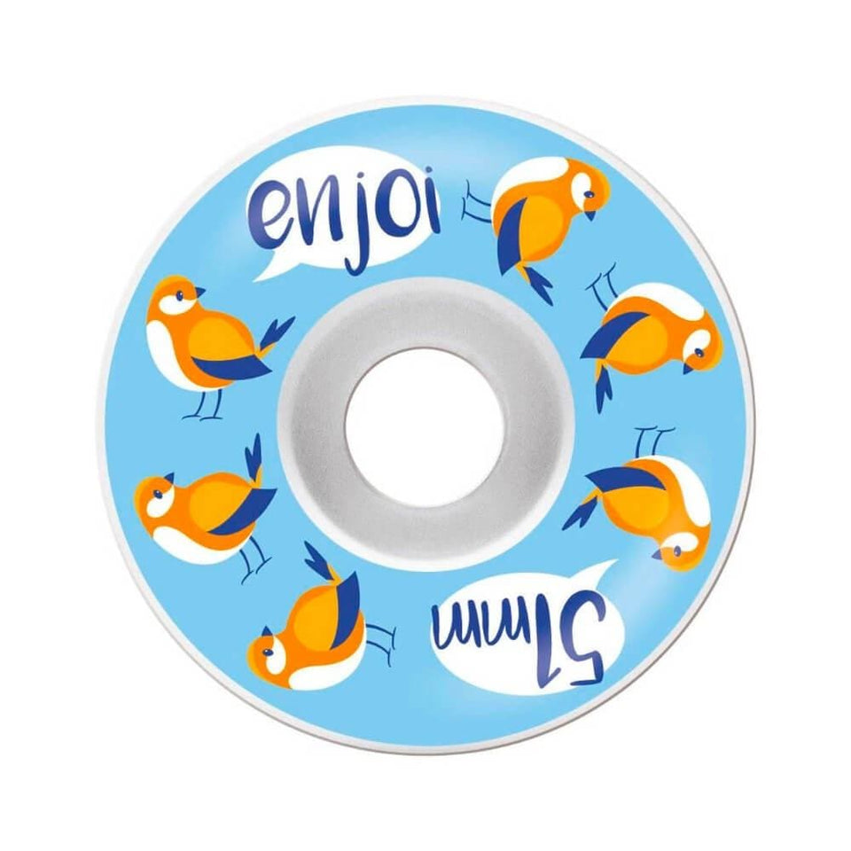Enjoi Skateboard Wheels Early Bird 51mm 99A Blue - 50-50 Skate Shop