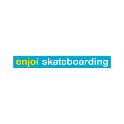 Enjoi Skateboarding Sticker Blue - Sold Individually - 50-50 Skate Shop
