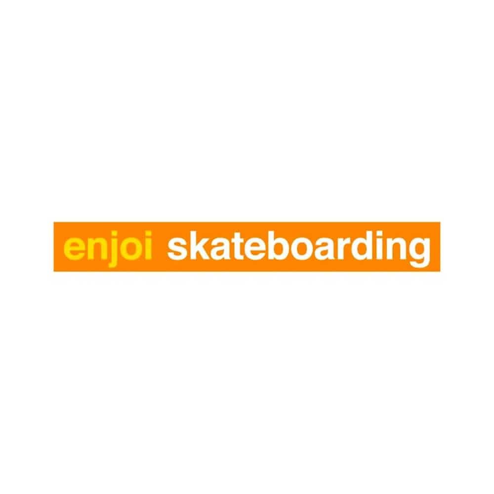 Enjoi Skateboarding Sticker Orange - Sold Individually - 50-50 Skate Shop