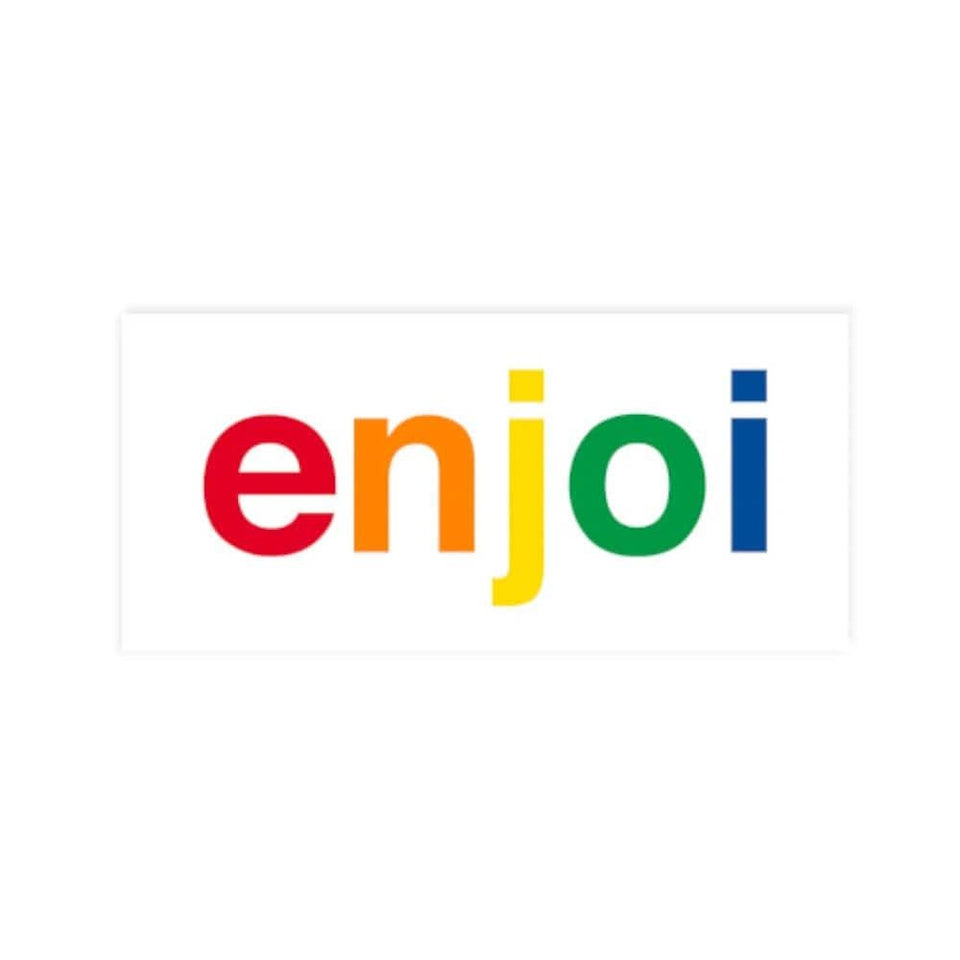 Enjoi Spectrum Sticker White - Sold Individually - 50-50 Skate Shop