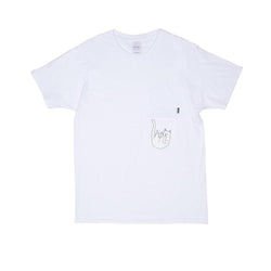 Ripndip Falling Nermal Pocket Tee White - 50-50 Skate Shop