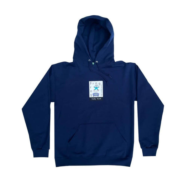 Frog Skate Holy F*ck Pullover Hoodie Navy - 50-50 Skate Shop