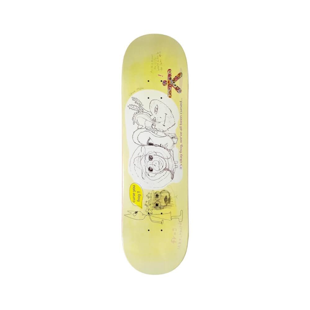 Frog Skateboard Deck Cursed Milic 8.5" x 32.25" Cream 14.5" WB - 50-50 Skate Shop
