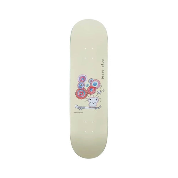 Frog Skateboard Deck Jesse Alba 8.6" x 32.125" Cream 14.3" WB - 50-50 Skate Shop