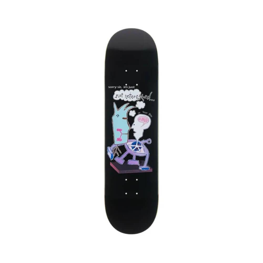 Frog Skateboard Deck Not Interested Pat G 8.38" x 32" Black 14.375" WB - 50-50 Skate Shop