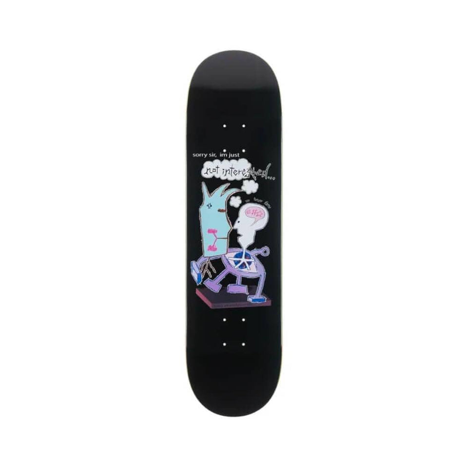 Frog Skateboard Deck Not Interested Pat G 8.38" x 32" Black 14.375" WB - 50-50 Skate Shop