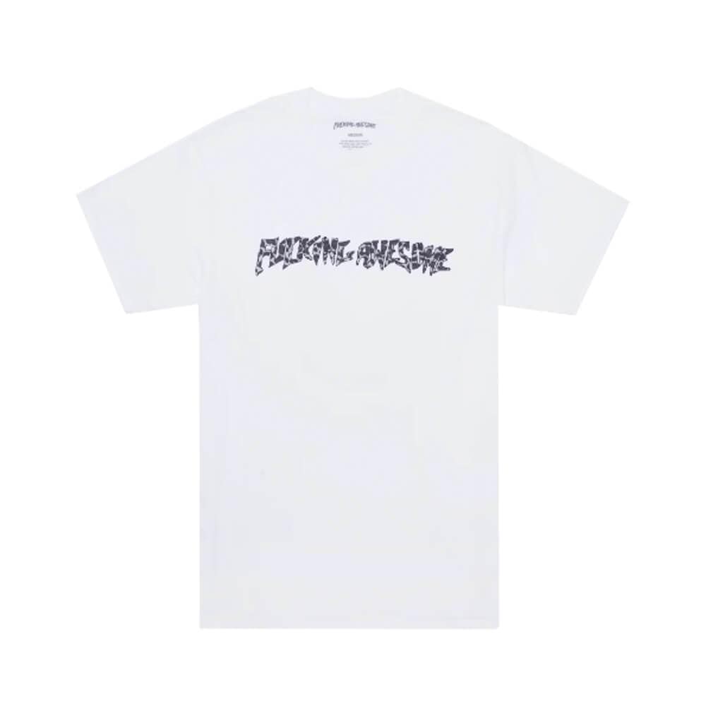 Fucking Awesome Skate Cheetah Stamp Tee White - 50-50 Skate Shop
