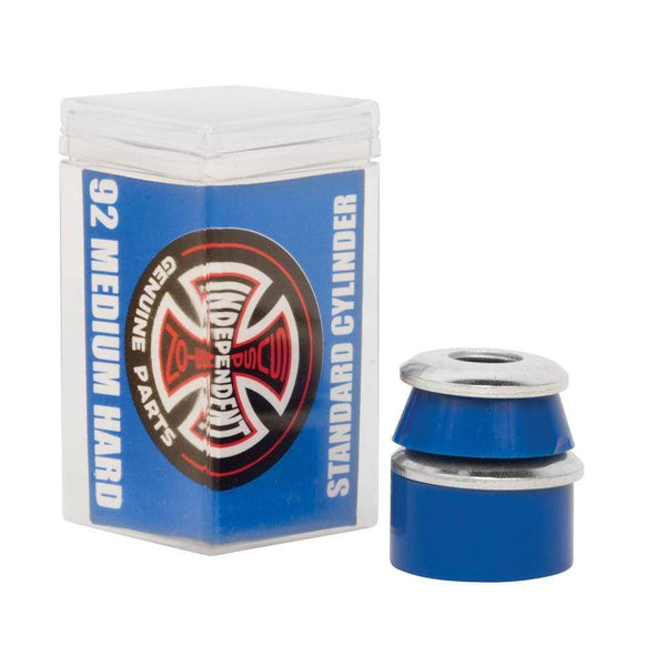 Independent Skateboard Standard Cylinder Cushions Medium Hard 92A Blue - Pack of 4 - 50-50 Skate Shop
