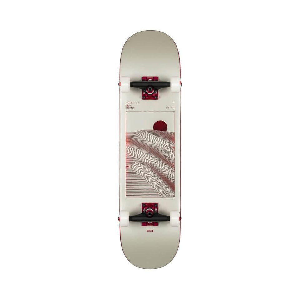 Globe Skateboard Complete G2 Parallel 8.0" x 31.63" Off White Foil Horizon 14" WB - 50-50 Skate Shop