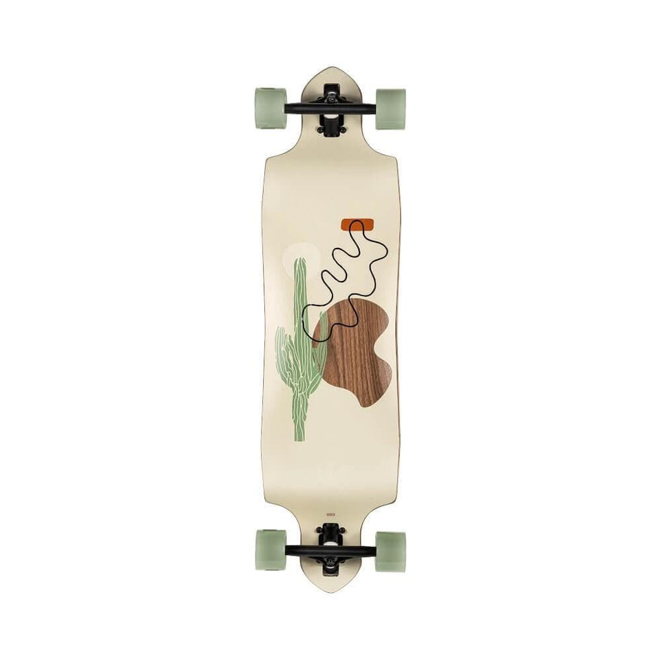 Globe Skateboard Cruiser Complete Geminon Micro Drop Through 37" Walnut Cacti - 50-50 Skate Shop