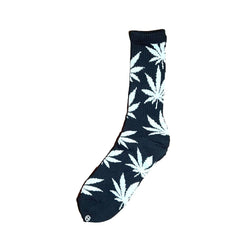 HUF Plantlife Crew Socks Black Glow In The Dark - 50-50 Skate Shop