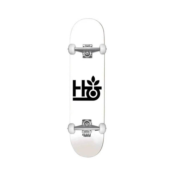 Habitat Skateboard Complete Pod 8.0" x 32" White 14" WB - 50-50 Skate Shop