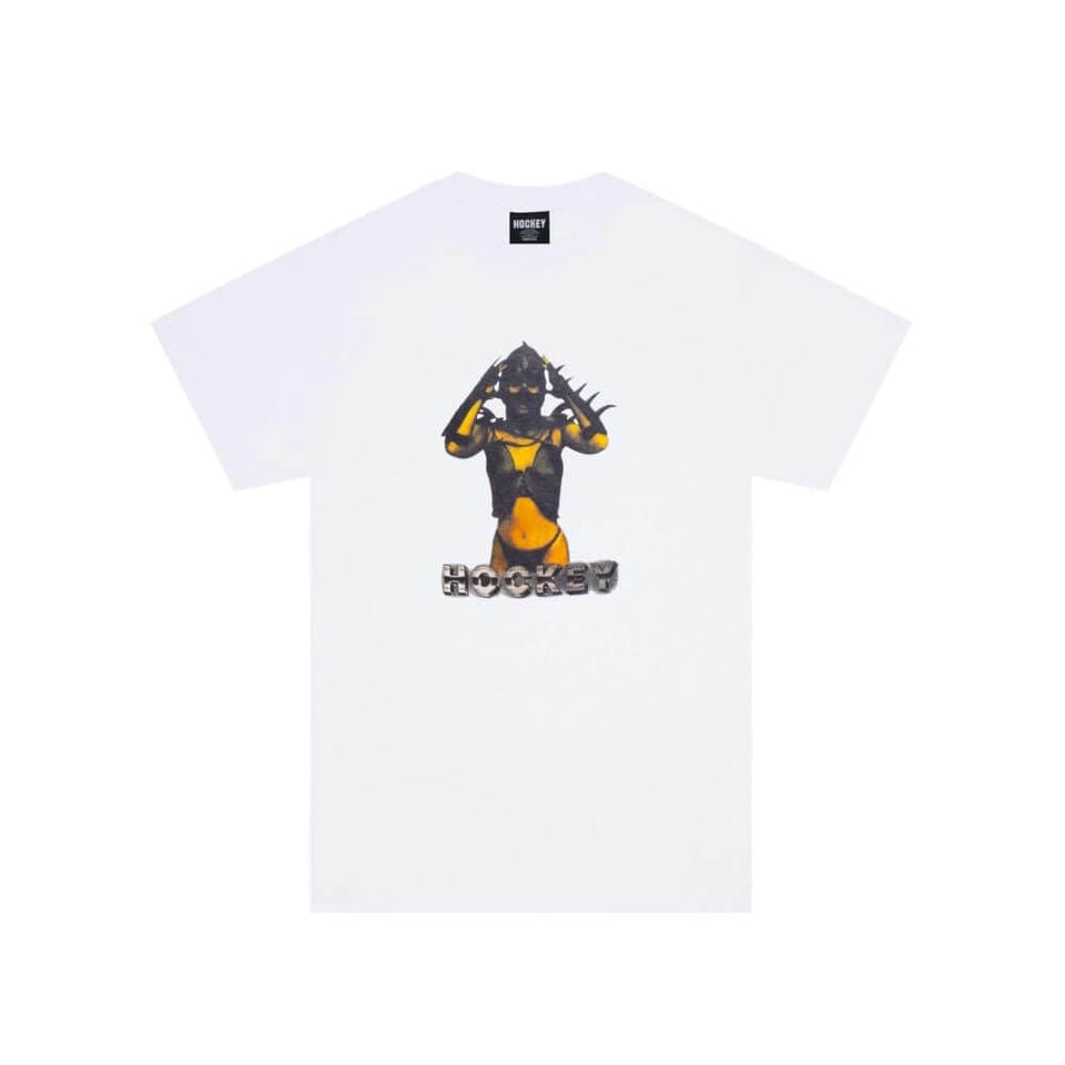 Hockey Skate Gwendoline Tee White - 50-50 Skate Shop