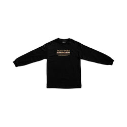 Passport Inter Solid Long Sleeve Tee Black - 50-50 Skate Shop