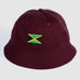 Passport Jamaica Bucket Hat Burgundy - 50-50 Skate Shop
